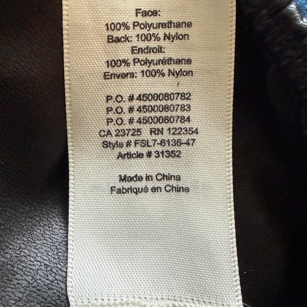 Aritzia Wilfred Free Daria Faux Leather Leggings Black High Rise S - Picture 4 of 4
